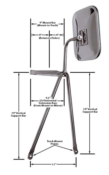 CIPA USA Exterior Towing Mirror (MPN: 45000)
