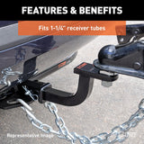 CURT Class 1 Trailer Hitch Ball Mount (MPN: 45023)
