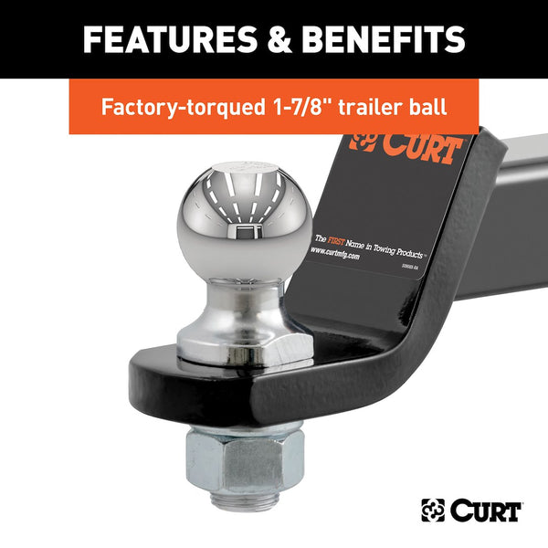 CURT Trailer Hitch Ball Mount (MPN: 45034)