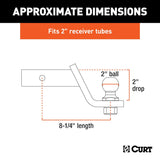 CURT Trailer Hitch Ball Mount (MPN: 45036)