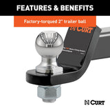 CURT Trailer Hitch Ball Mount (MPN: 45036)