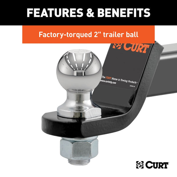 CURT Trailer Hitch Ball Mount (MPN: 45036)
