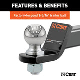 CURT Trailer Hitch Ball Mount (MPN: 45041)