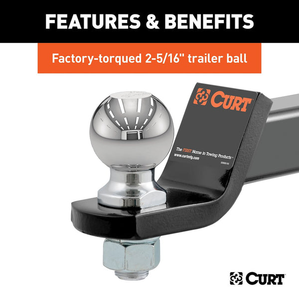 CURT Trailer Hitch Ball Mount (MPN: 45041)