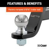 CURT Trailer Hitch Ball Mount (MPN: 45042)