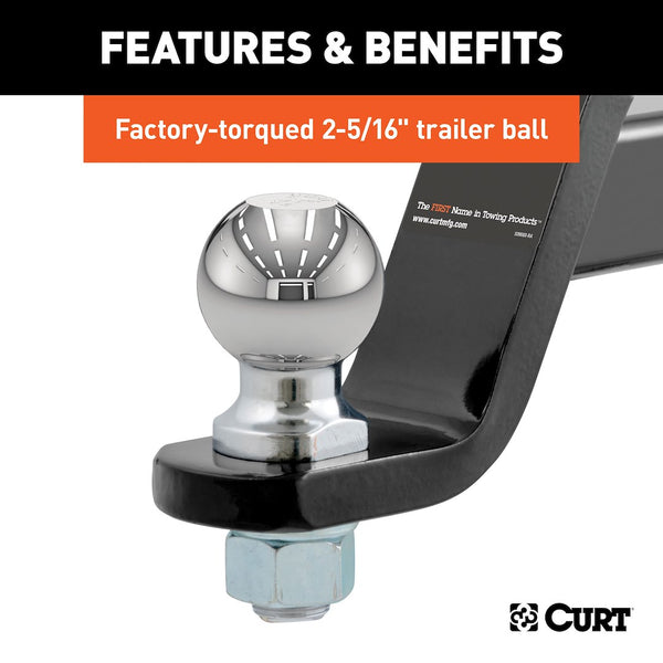 CURT Trailer Hitch Ball Mount (MPN: 45042)