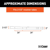 CURT Trailer Hitch Receiver Tube Adapter (MPN: 45048)