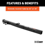 CURT Trailer Hitch Receiver Tube Adapter (MPN: 45048)