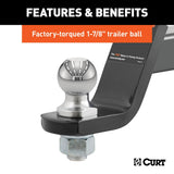 CURT Trailer Hitch Ball Mount (MPN: 45055)