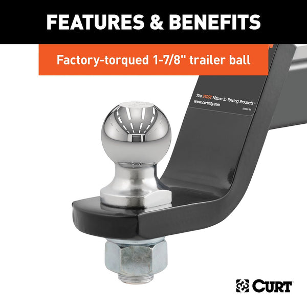 CURT Trailer Hitch Ball Mount (MPN: 45055)