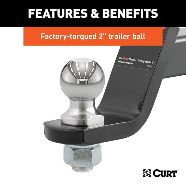 CURT Trailer Hitch Ball Mount (MPN: 45056)