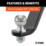 CURT Trailer Hitch Ball Mount (MPN: 45065)