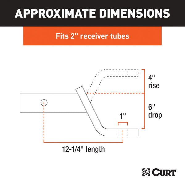 CURT Class 3 Trailer Hitch Ball Mount (MPN: 45080)