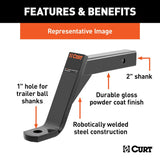 CURT Class III Trailer Hitch Ball Mount (MPN: 45100)