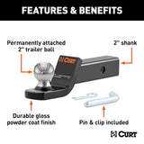 CURT Trailer Hitch Ball Mount (MPN: 45134)