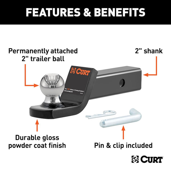 CURT Trailer Hitch Ball Mount (MPN: 45134)
