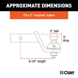 CURT RockerBall Trailer Hitch Ball Mount (MPN: 45143)