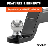 CURT Fusion Trailer Hitch Ball Mount (MPN: 45154)