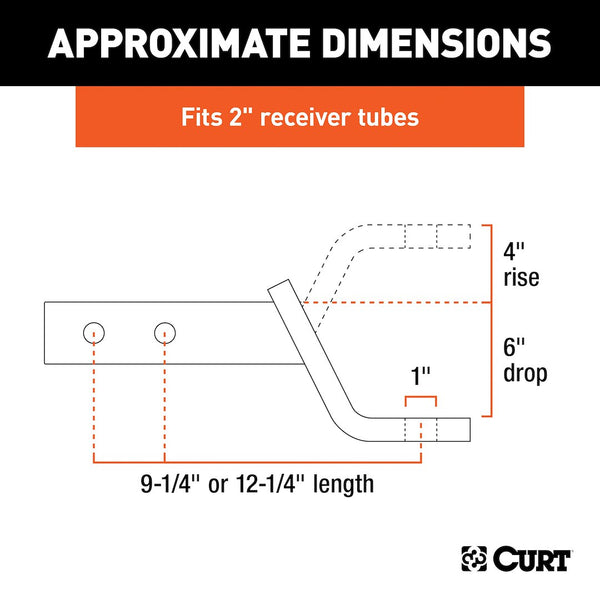 CURT Trailer Hitch Ball Mount (MPN: 45240)