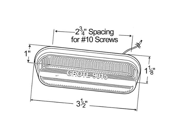 Grote Clearance Light Incandescent Oval (MPN: 45252)