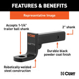 CURT Class IV Trailer Hitch Ball Mount (MPN: 45310)