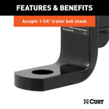 CURT Trailer Hitch Ball Mount (MPN: 45311)