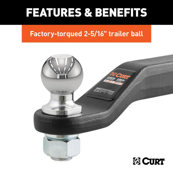 CURT Trailer Hitch Ball Mount (MPN: 45331)