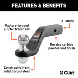 CURT Trailer Hitch Ball Mount (MPN: 45332)