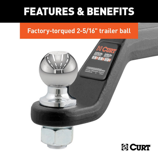 CURT Trailer Hitch Ball Mount (MPN: 45332)