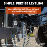 CURT AlumaLite Adjustable Drop Hitch (MPN: 45363)