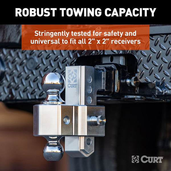 CURT AlumaLite Adjustable Drop Hitch (MPN: 45363)