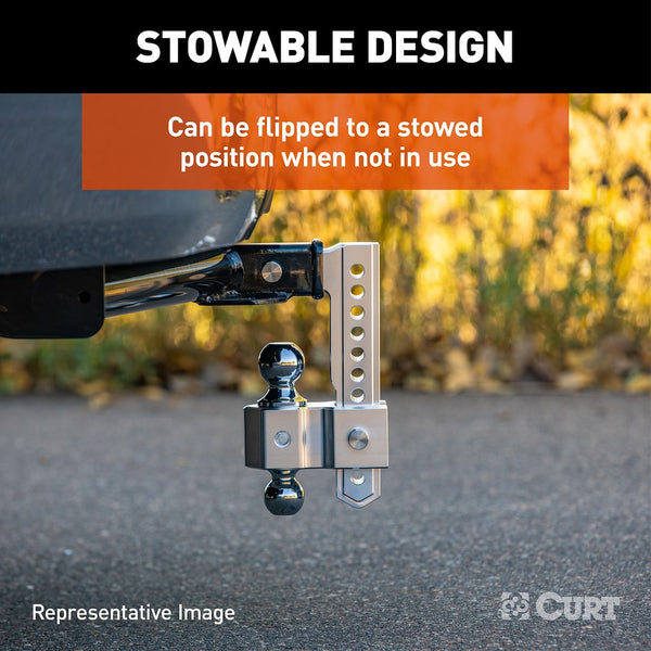CURT AlumaLite Adjustable Drop Hitch (MPN: 45363)