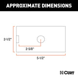 CURT Trailer Hitch Receiver Tube Adapter (MPN: 45405)