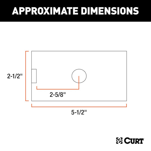 CURT Trailer Hitch Receiver Tube Adapter (MPN: 45405)