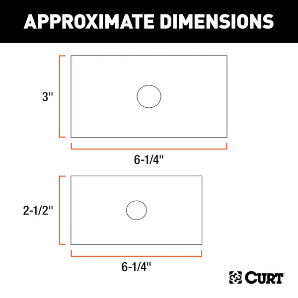 CURT Trailer Hitch Receiver Tube Adapter (MPN: 45408)