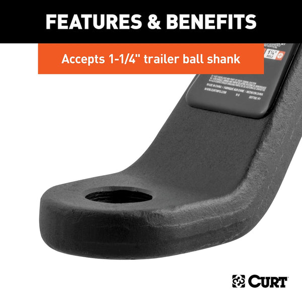 CURT Industrial Duty Trailer Hitch Ball Mount (MPN: 45430)