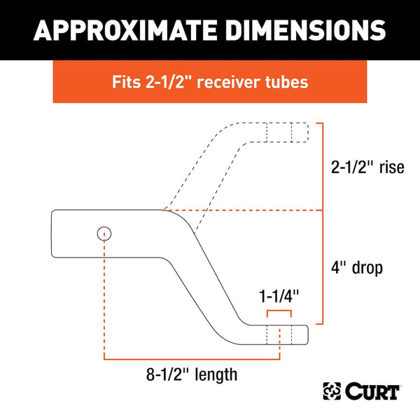 CURT Forged Ball Mount (MPN: 45458)