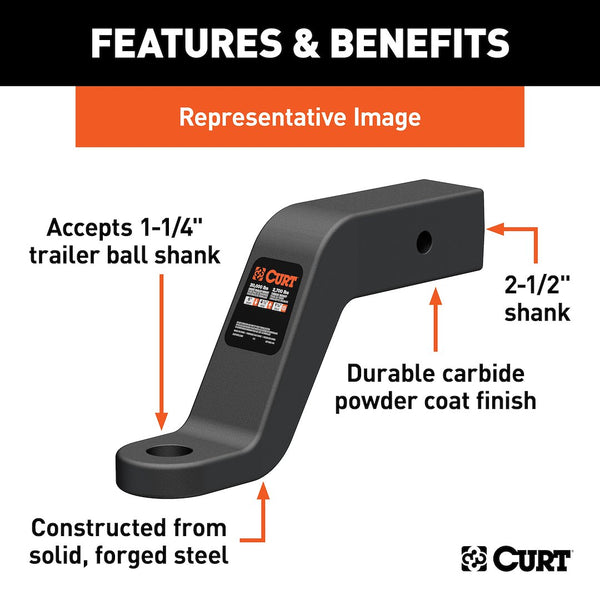 CURT Forged Ball Mount (MPN: 45460)