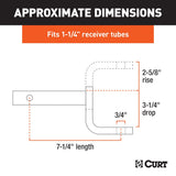 CURT Class II Trailer Hitch Ball Mount (MPN: 45521)