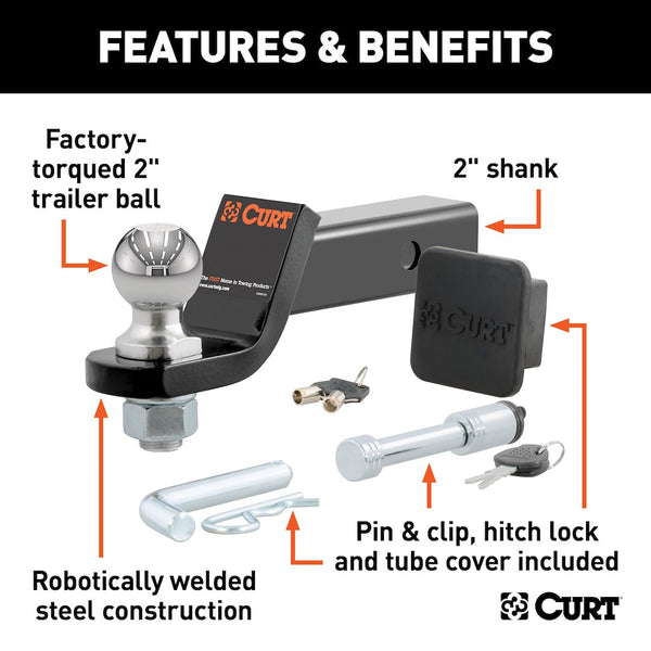 CURT Trailer Hitch Accessory Kit (MPN: 45534)