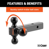 CURT Multi Tow Ball Mount (MPN: 45650)