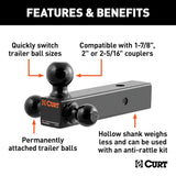 CURT Multi Tow Ball Mount (MPN: 45651)