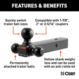 CURT Multi Tow Ball Mount (MPN: 45652)
