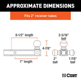 CURT Multi Tow Ball Mount (MPN: 45655)