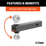 CURT Multi Tow Ball Mount (MPN: 45665)