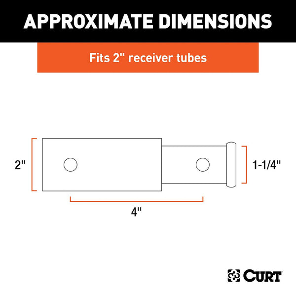 CURT Trailer Hitch Receiver Tube Adapter (MPN: 45770)