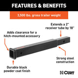 CURT Trailer Hitch Extension (MPN: 45796)