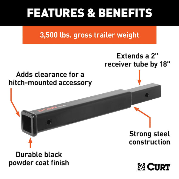 CURT Trailer Hitch Extension (MPN: 45796)