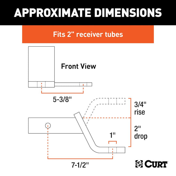 CURT Trailer Hitch Ball Mount (MPN: 45820)