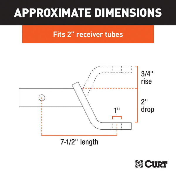 CURT Class III Trailer Hitch Ball Mount (MPN: 45830)